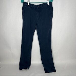 George Men's Boys Straight Khaki Pants Navy‎ Blue 30x30 Private School Uniform